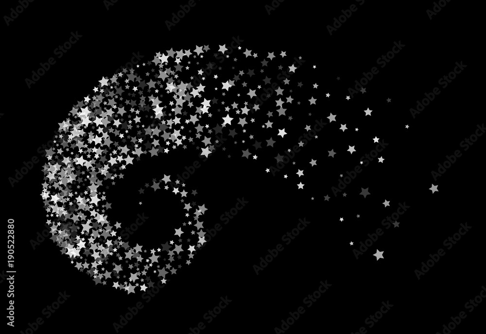 Stars twisted in swirl or vortex Stars twisted in swirl or vortex