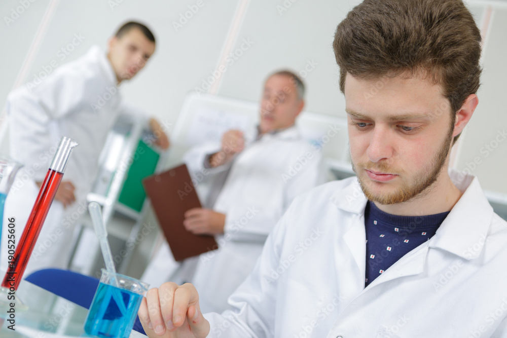 laboratory student during observation laboratory student during observation