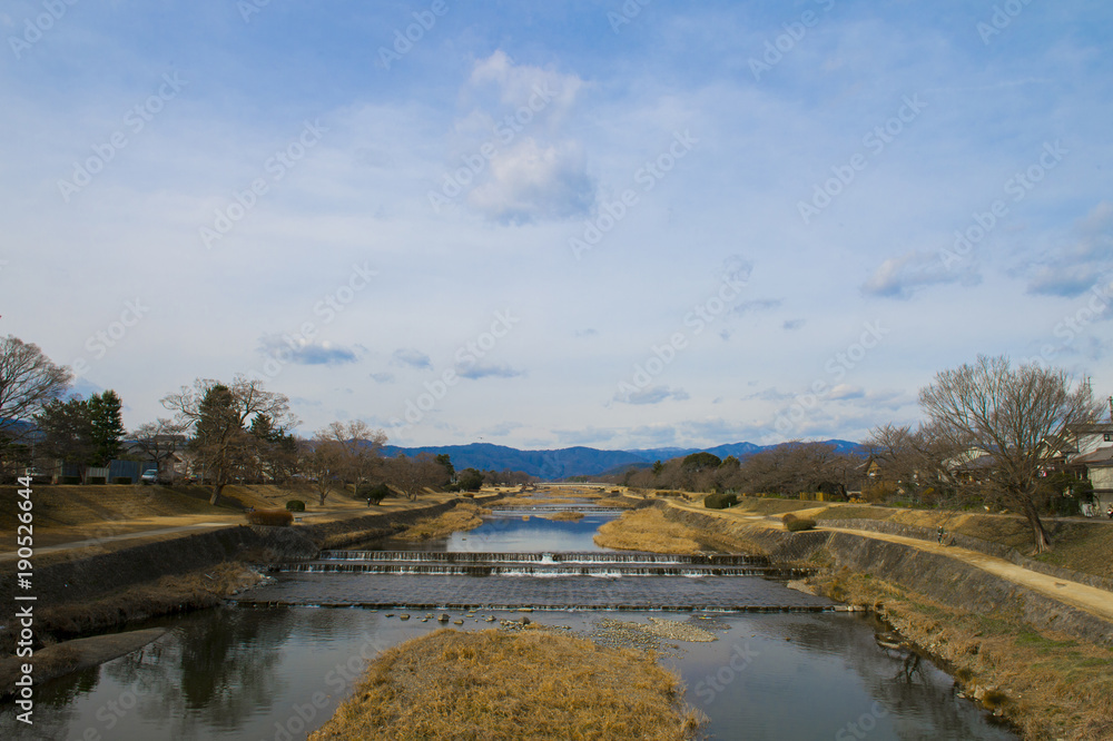 京都　冬の鴨川