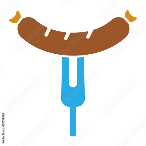 Fast Food Icon - Bratwurst