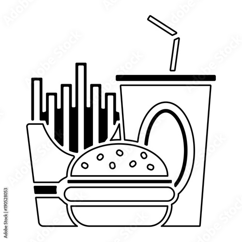 Fast Food Icon - Burger Menü