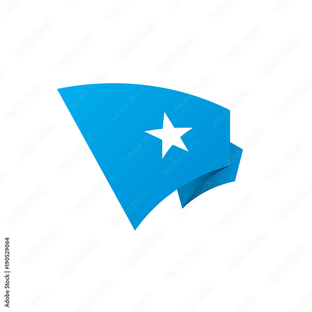 Somalia flag, vector illustration Somalia flag, vector illustration