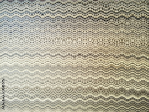 Background or texture of a rippled abstract distortion on a stack of papers