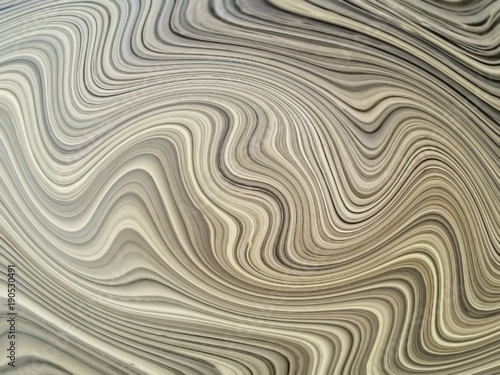 Background or texture of an abstract zigzag distortion of a stack of papers