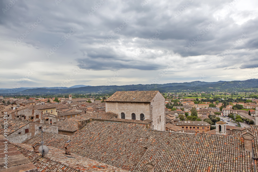 Medieval city of Gubbio. Italy