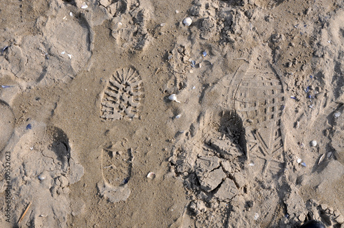 Footsteps on the sand