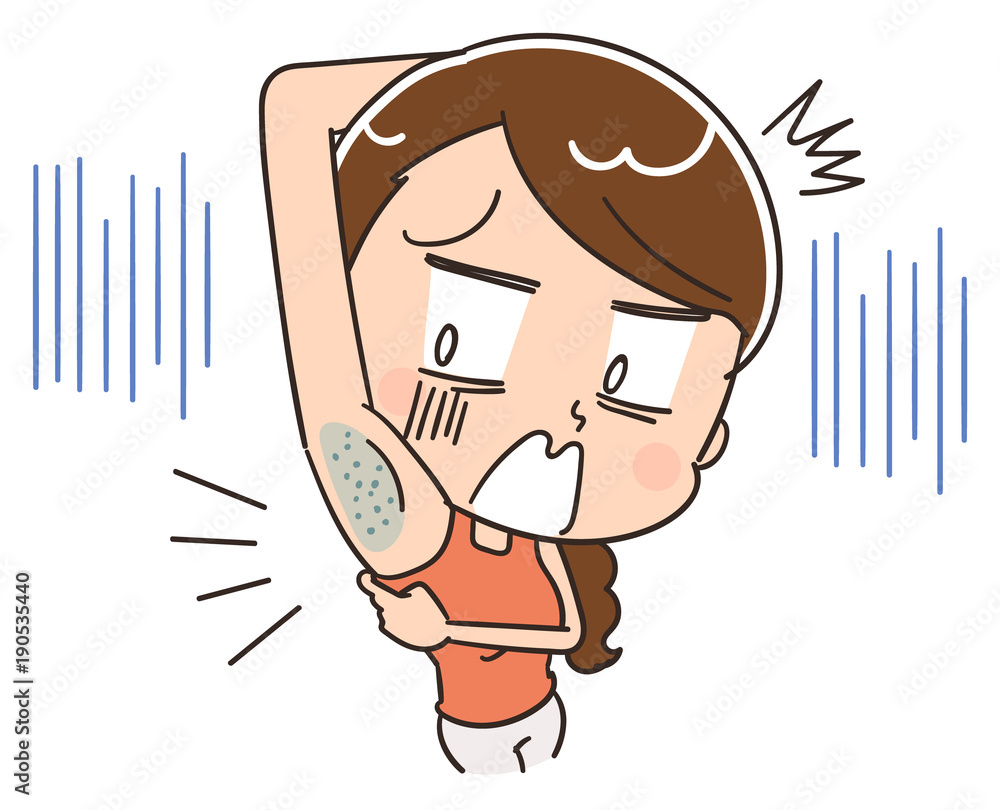 腋の剃り残しが気になる女性のイラスト Stock Vector Adobe Stock 腋の剃り残しが気になる女性のイラスト Stock Vector Adobe Stock