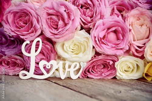 Rosenstrauß Pastell - Love ...