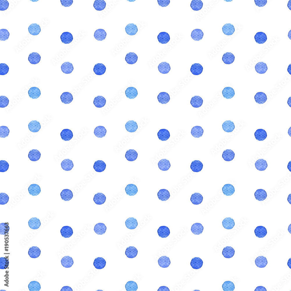 Seamless pattern of dots painted with watercolors. Seamless pattern of dots painted with watercolors.