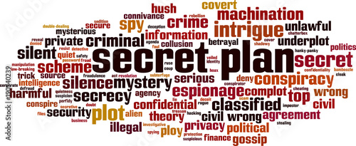 Secret plan word cloud