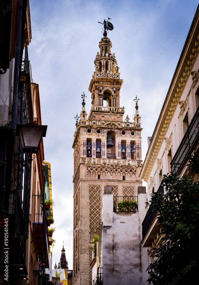 Old historical building in Seville, Spain
