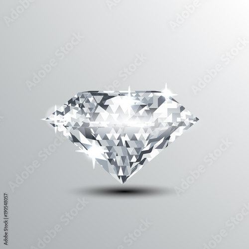 realistic diamond illustration