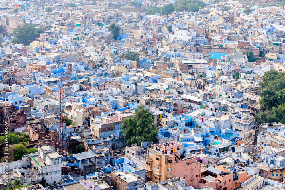 blue city of Jodhpur top view