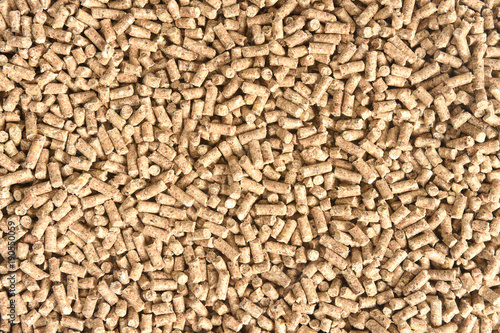 close up of granulated animal food texture