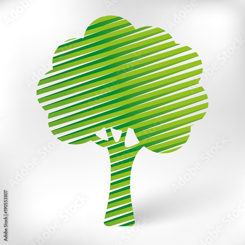Albero ecologico fasce verdi