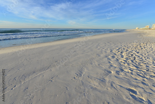 Beach at Pensacola in America on a winters day.  