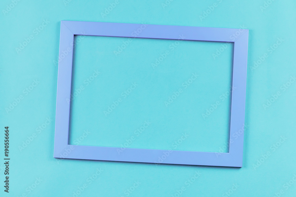 Violet color frame on bright blue background. Violet color frame on bright blue background.