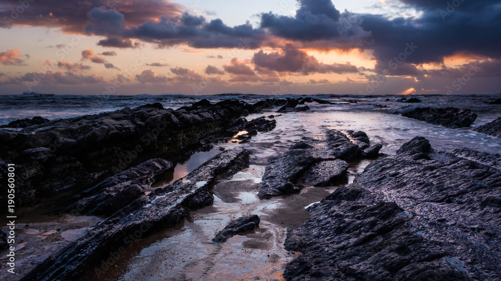 Fototapeta premium Sunset in the sea of Figueira