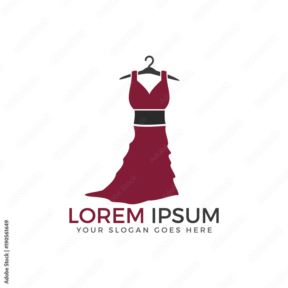 Dress Boutique logo design. Woman fashion logo design.
