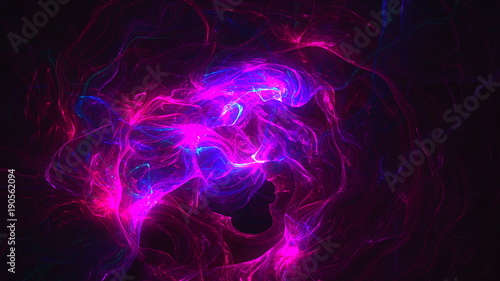 Fotografi Abstract fractal background 3d rendering animation