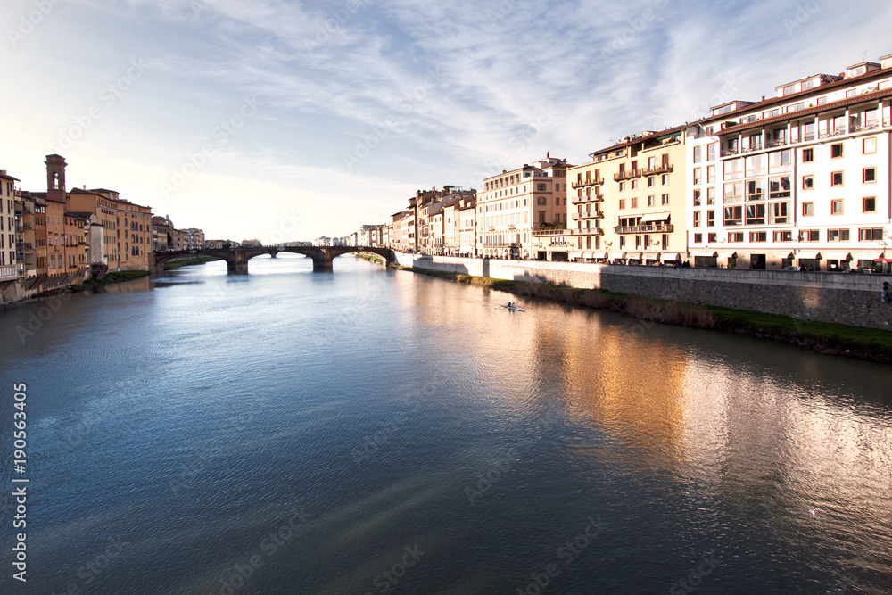 Lungo l'Arno a Firenze