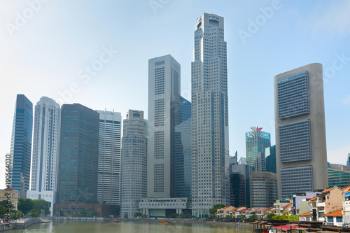 Singapore Downtown. Morning skyline © joyt