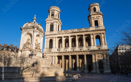 The church of Saint Sulpice, Paris, France.
