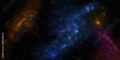 Stars and nebulas. Sci-fi background