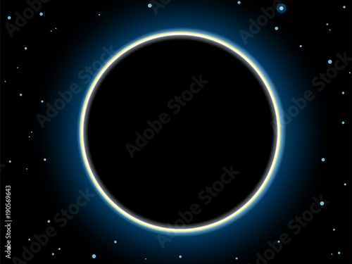 Total Solar Eclipse Scene