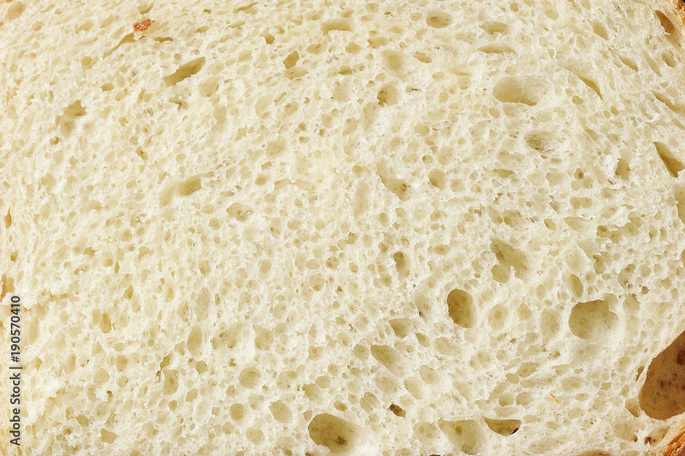 slice of white bread - fluffy bread