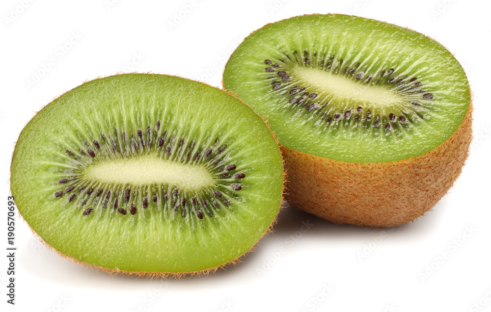 Slices kiwi fruit isolated on white background Slices kiwi fruit isolated on white background