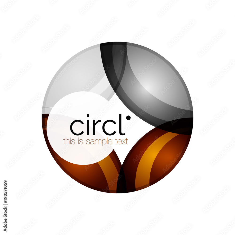 Clean professional colorful circle business icon Clean professional colorful circle business icon