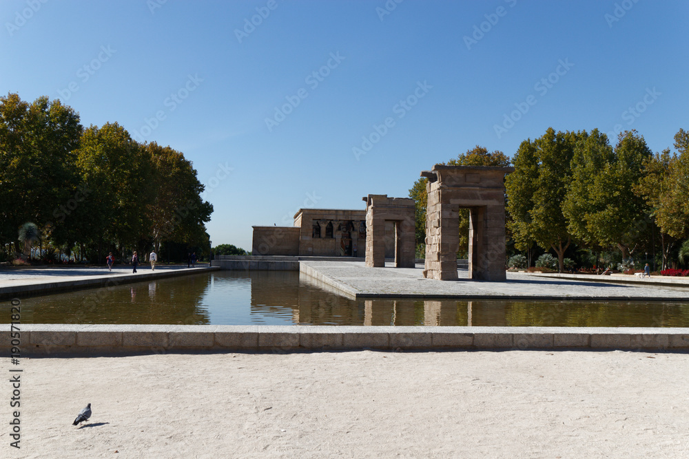 Detail of the Debod temple