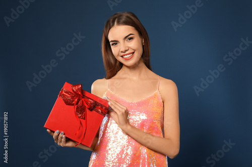 Beautiful young woman with ...
