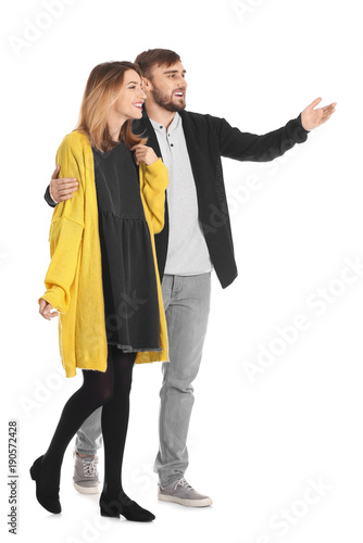 Young couple in casual clot...