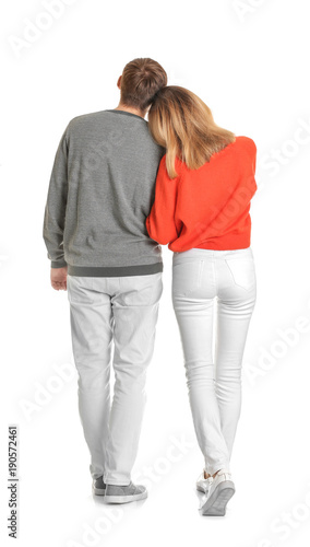 Young couple in casual clot...