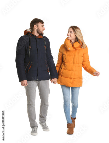 Young couple in casual clot...