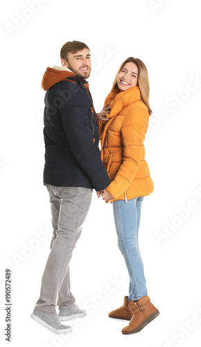 Young couple in casual clot...
