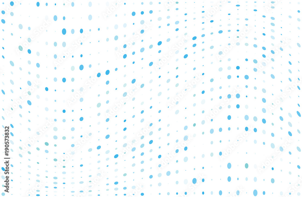 Wavy dotted pattern with circles, dots, point small and large scale.  Grunge halftone background. Digital gradient.