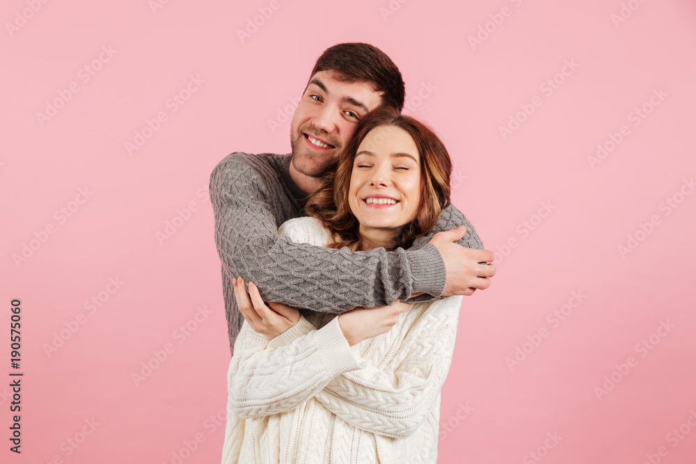Fototapeta premium Portrait of happy loving couple