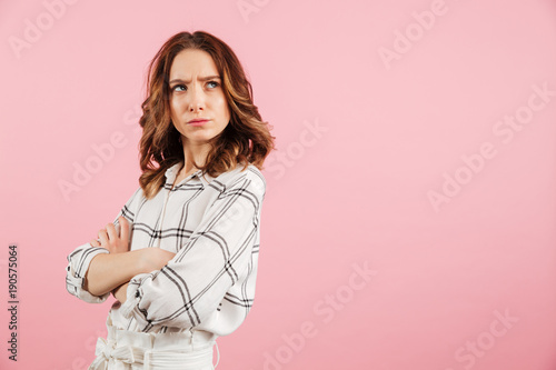 Photos Portrait of an upset young woman