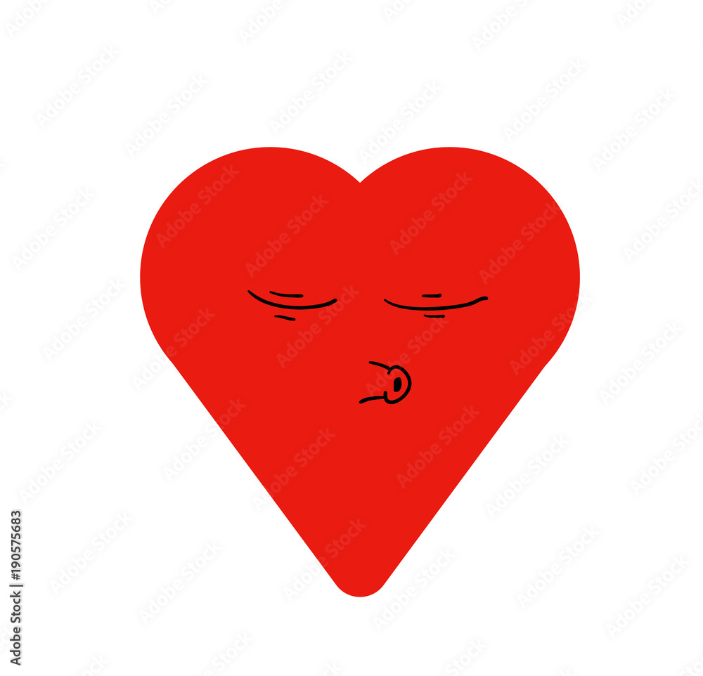 Komik Eğlenceli Kalp Figürü 