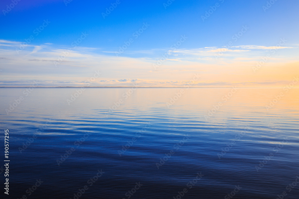 Sunrise over Ringkobing Fjord, Hvide Sande