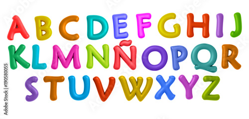 Letras del abecedario en 3D photo