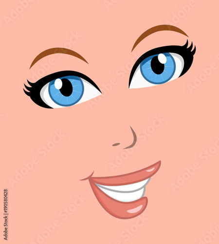  woman face elements ready for your design