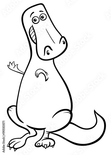 dinosaur cartoon character color book