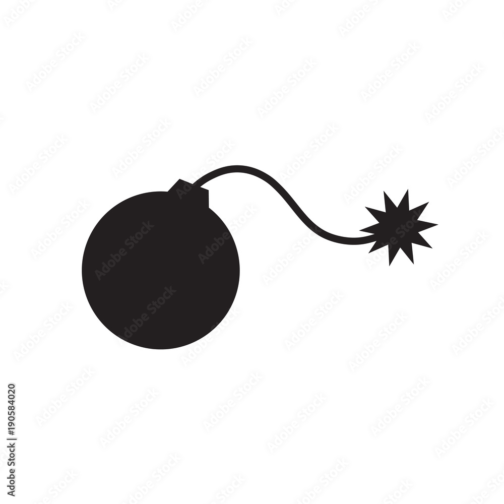 bomb icon- vector illustration bomb icon- vector illustration