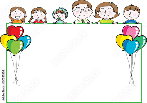 happy family background Stock Illustration | Adobe Stock