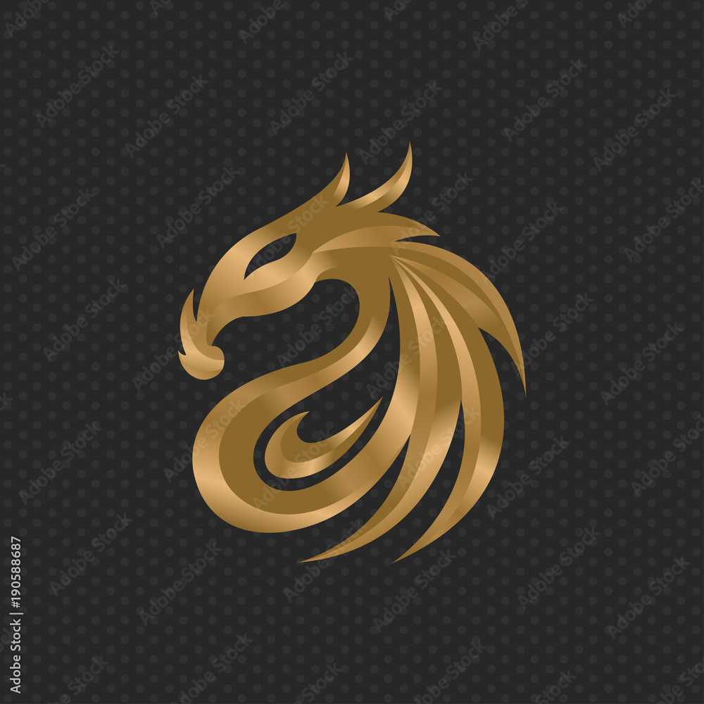 Dragon logo design template ,Vector illustration Dragon logo design template ,Vector illustration