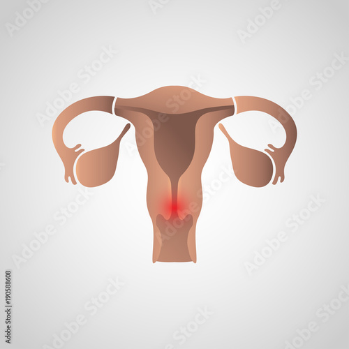 cervical cancer icon design, infographic health. Vector illustration.